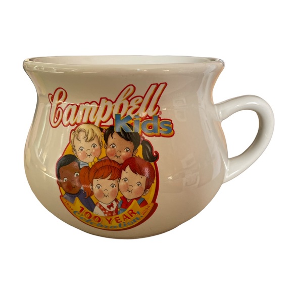 Campbell Kids 100 Year Celebration Large Soup Mug Bowl 2004 Campbell Soup Kids - Picture 3 of 8